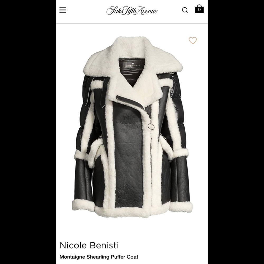 Nicole Benisti Shearling Puffer Coat